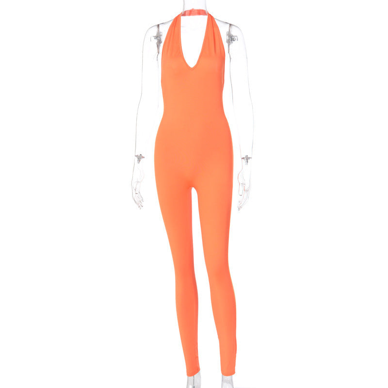 Women Skinny Sleeveless Jumpsuit – Sportlich & Figurbetont